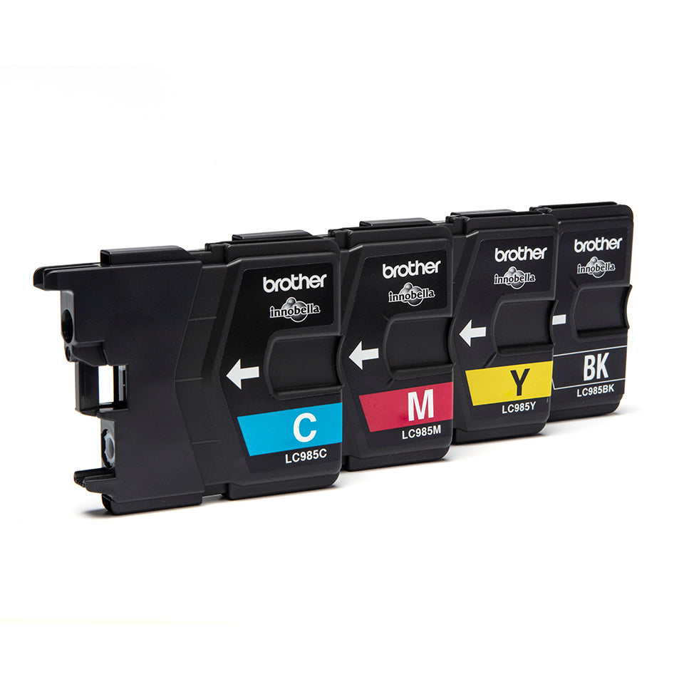 Brother LC985VALBPDR cartouche d'encre 4 pièce(s) Original Noir, Cyan, Magenta, Jaune