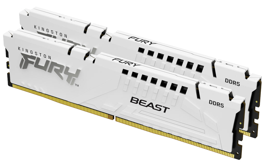 Kingston Technology FURY Beast 32GB 6000MT/s DDR5 CL36 DIMM (Kits de 2) White EXPO
