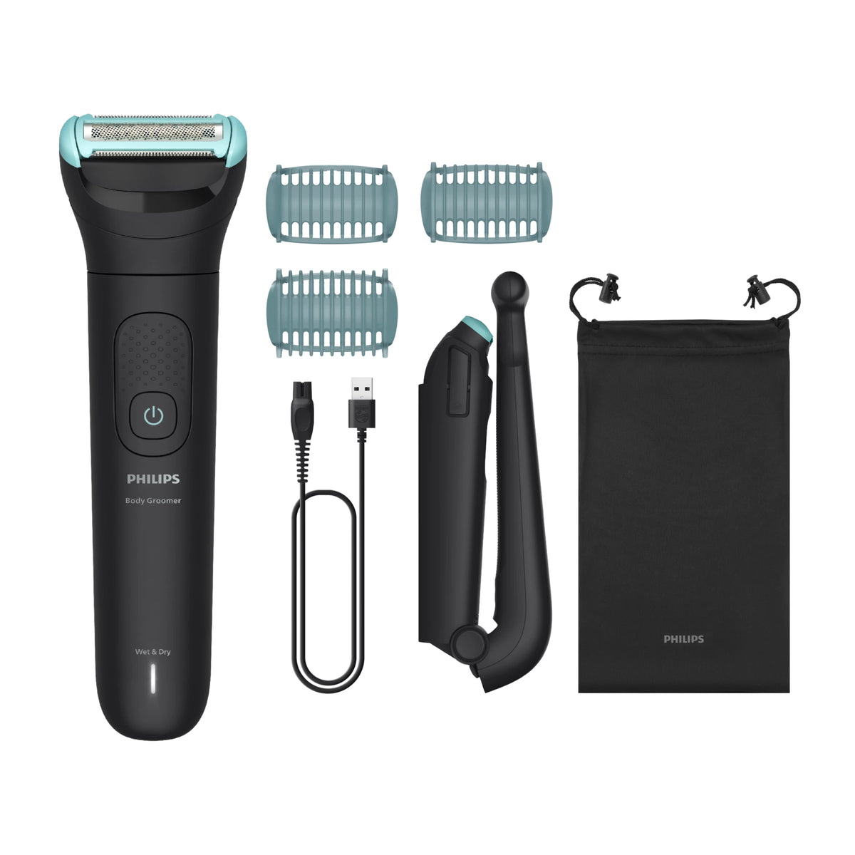 Philips Body Groomer Série 5000 BG5480/15 Système de Rasage Triple Protect