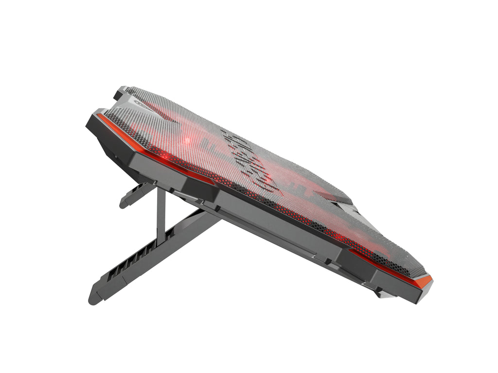 GENESIS Oxid 260 système de refroidissement pour ordinateurs portables 43,9 cm (17.3") 1010 tr/min Noir, Rouge