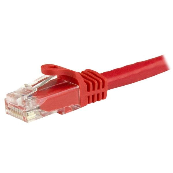 StarTech.com Câble Réseau Cat6 Gigabit UTP 3m RJ45 M/M Rouge sans Crochet