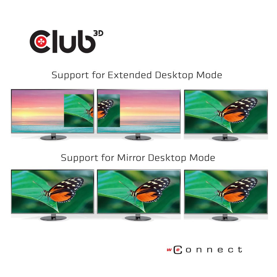 CLUB3D CSV-1564W65 Station d'accueil USB 3.2 Gen 1 Type-C, 4K Ultra HD, Noir