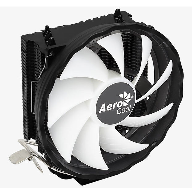 Aerocool Rave 3 FRGB Processeur Refroidisseur d'air 12 cm Noir, Blanc 1 pièce(s)