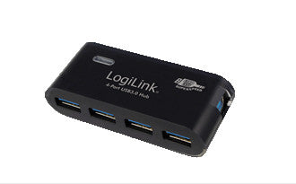 LogiLink Hub USB 3.0, 4 Ports, 5000 Mbit/s, Noir