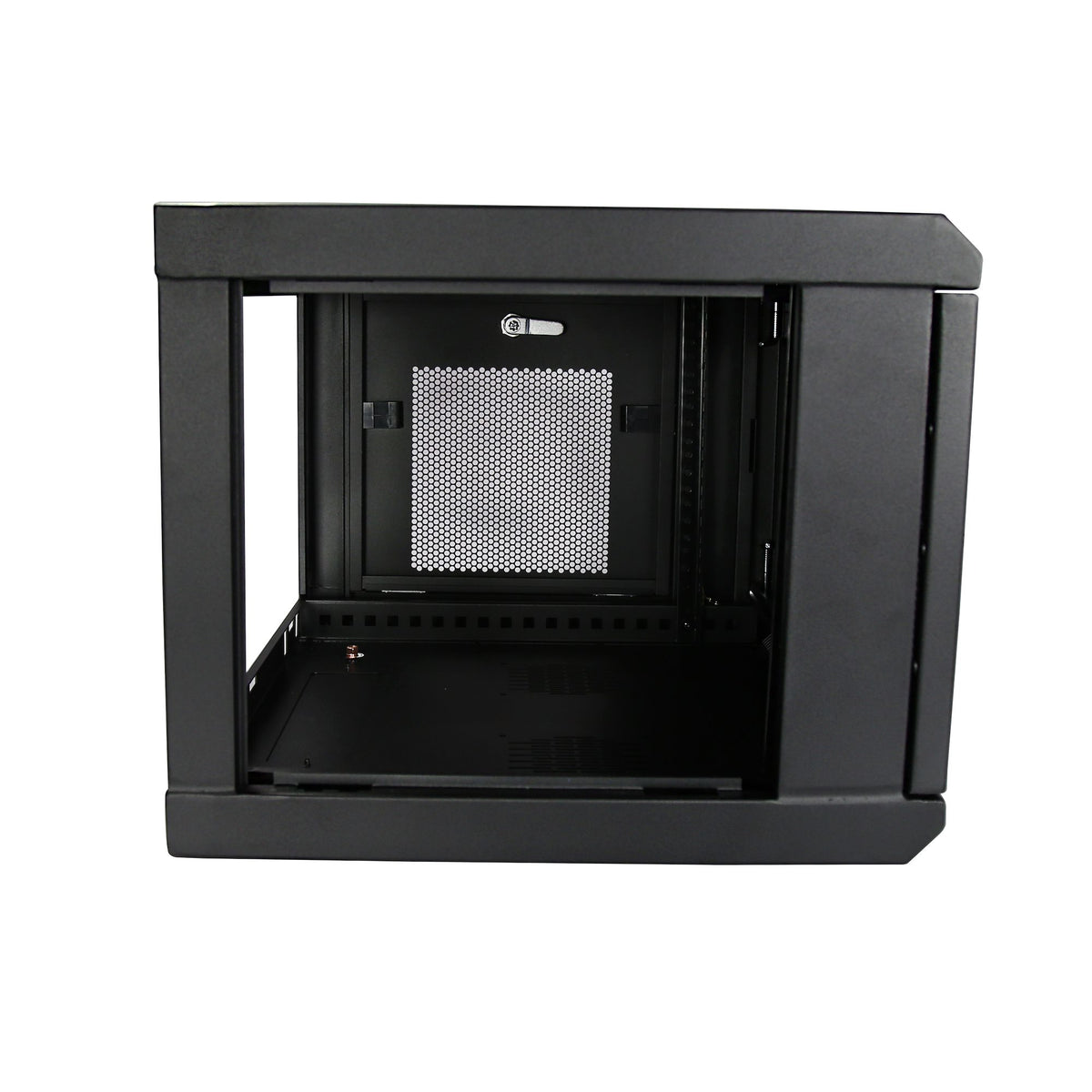 StarTech.com Armoire Réseau Murale 6U avec Étagère 1U, Rack Serveur 19" à Charnières et Ventilée