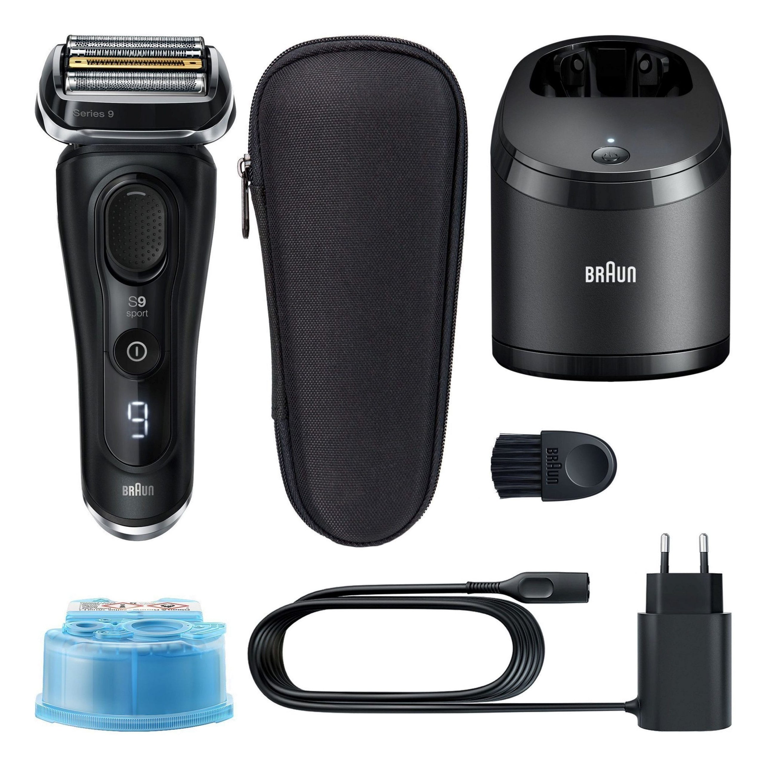 Braun Series 9 9352cc Sport Rasoir à grille Tondeuse Noir, Gris