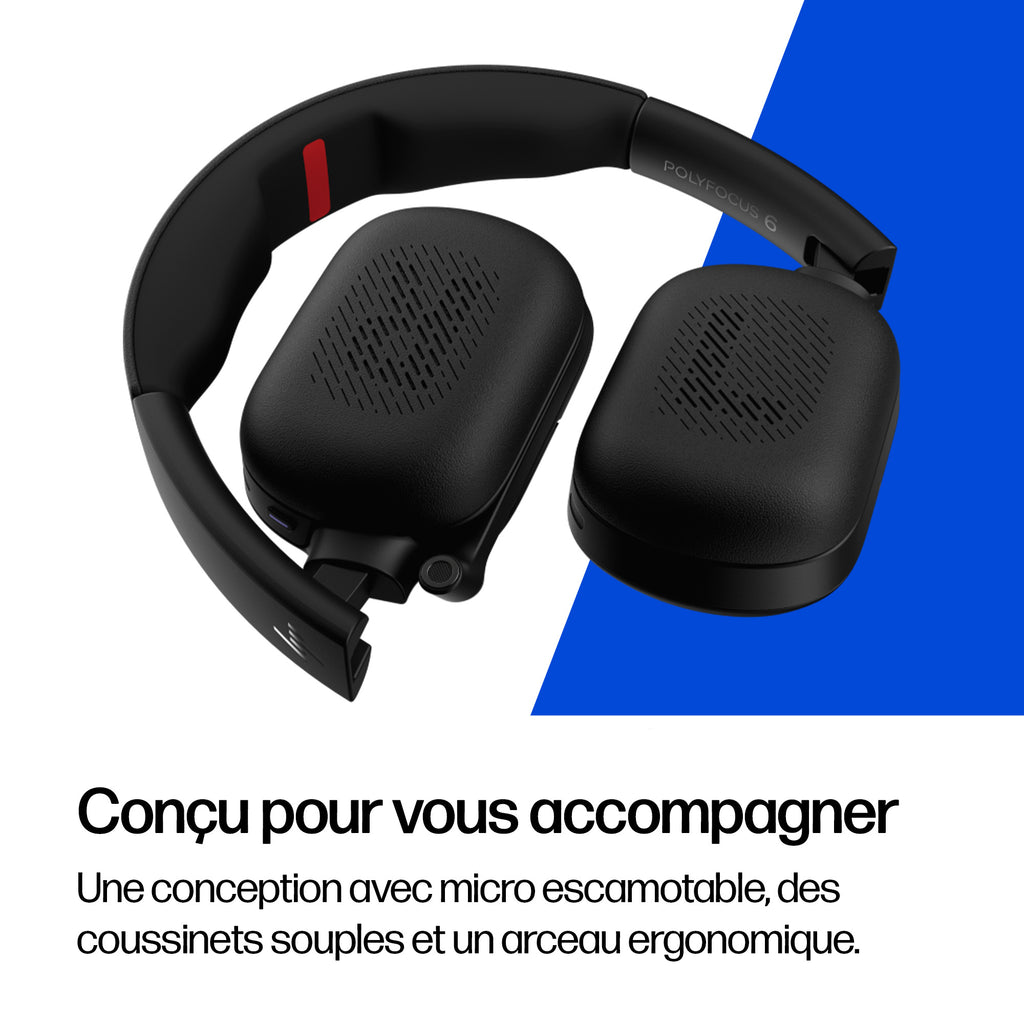 Casque Poly Focus 625 Fold Stereo