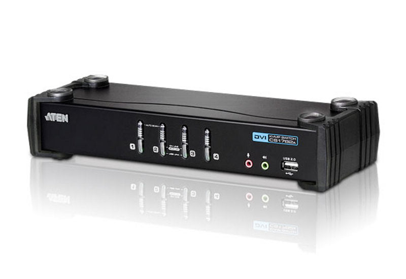 ATEN Commutateur KVMP™ DVI/audio USB 4 ports