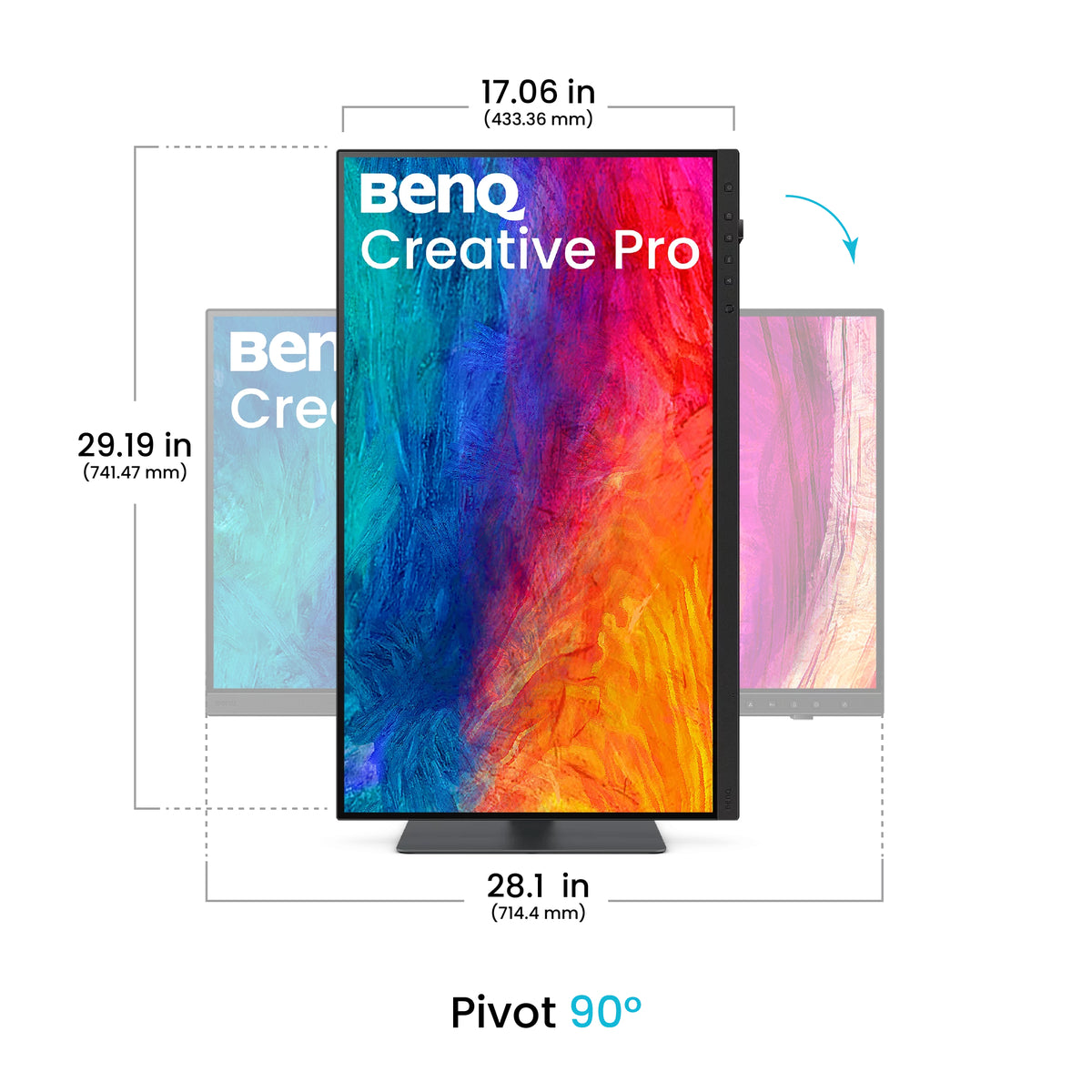 BenQ PV3250U 31.5 IPS 3840 x 2160 (4K) HDMI DisplayPort 120 Hz - vue 4