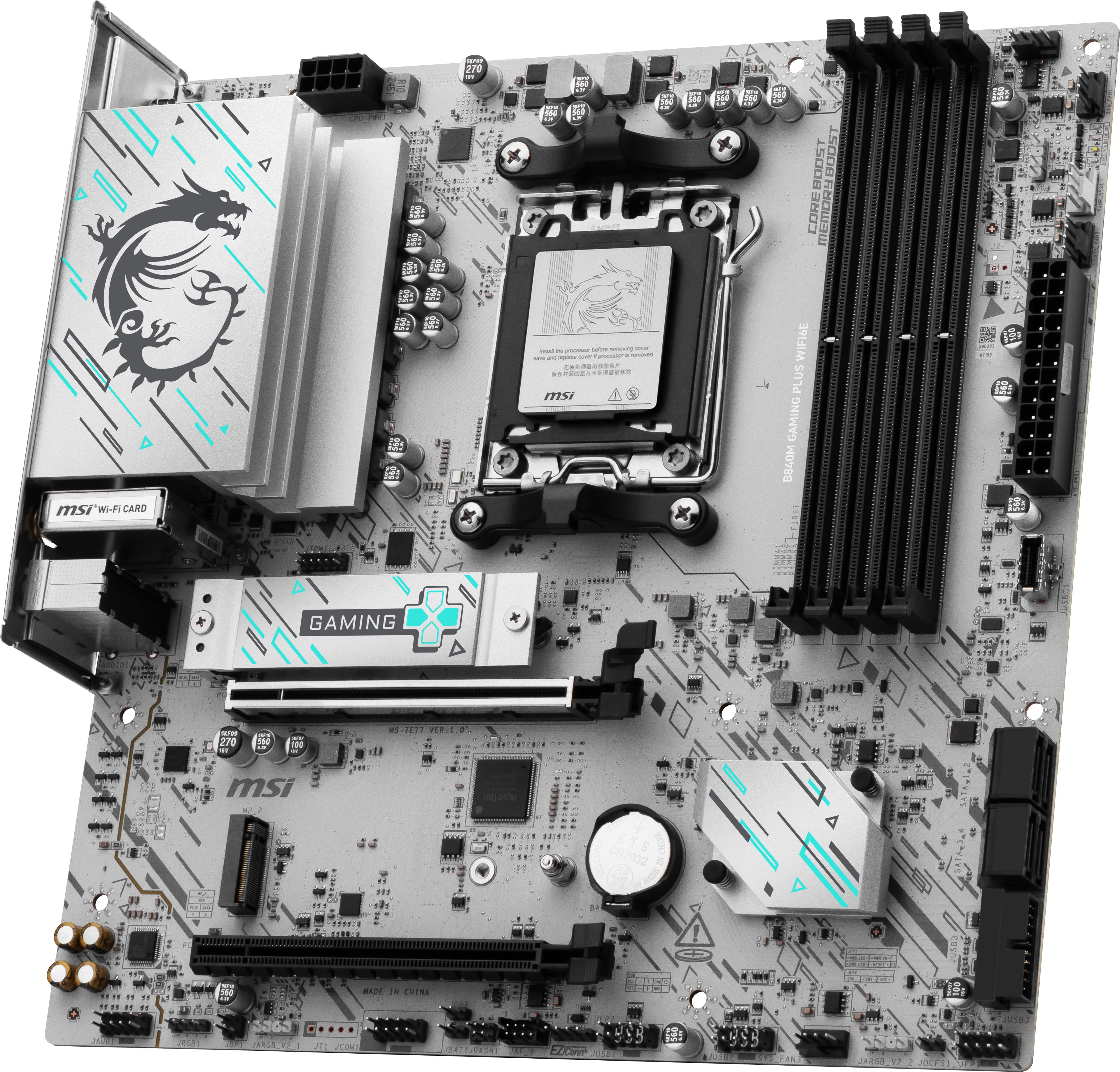 MSI B840M GAMING PLUS WIFI6E carte mère AMD B840 Emplacement AM5 micro ATX