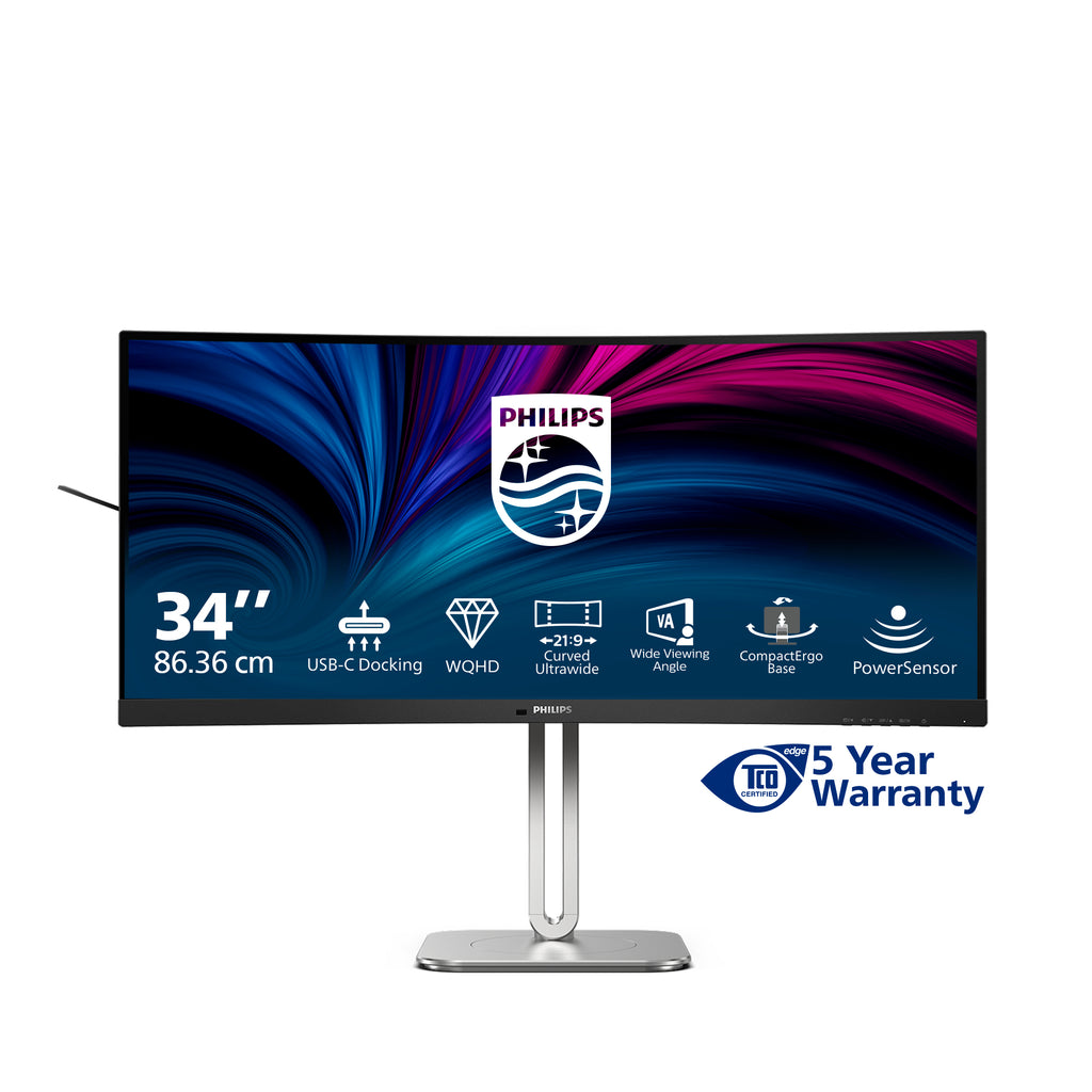 Philips 5000 series 34B2U5600C/00 écran plat de PC 86,4 cm (34") 3440 x 1440 pixels Dual QHD LCD Gris