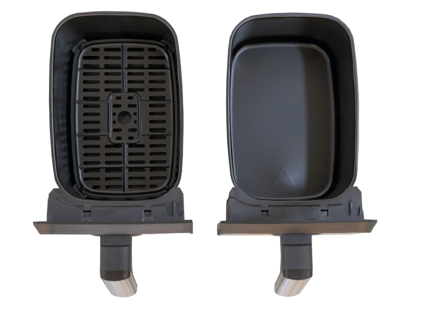 Unold 58685 friteuse Double 8 L Autonome 1700 W Friteuse d’air chaud Noir, Gris