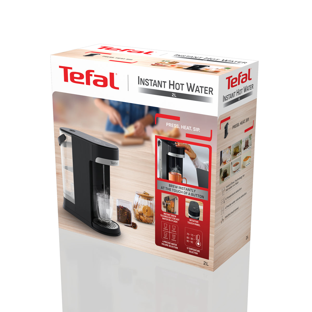 Tefal Instant Hot Water BR3508E0 distributeur d'eau Noir 2 L