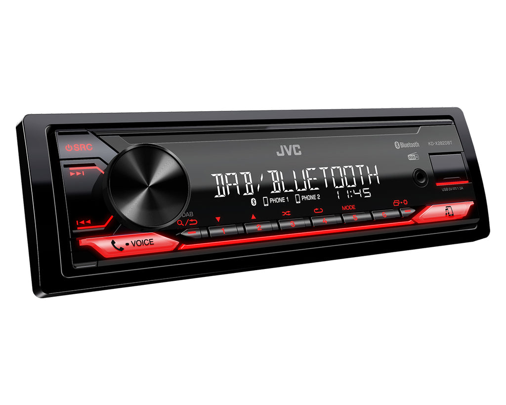 JVC KD-X282DBT récepteur multimédia de voiture Noir 200 W Bluetooth