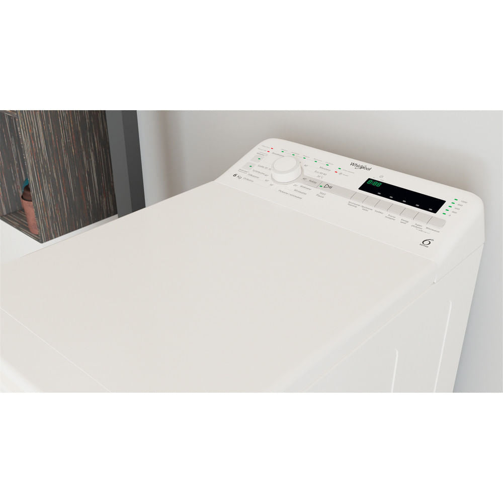 Whirlpool TDLR 6040S PL/N machine à laver Charge par dessus 6 kg 951 tr/min Blanc