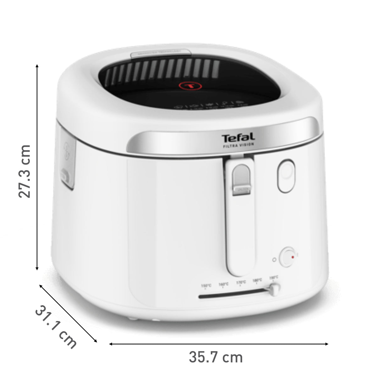Tefal Filtra Vision FF2541E0 friteuse Unique 2,1 L Autonome 1900 W Blanc