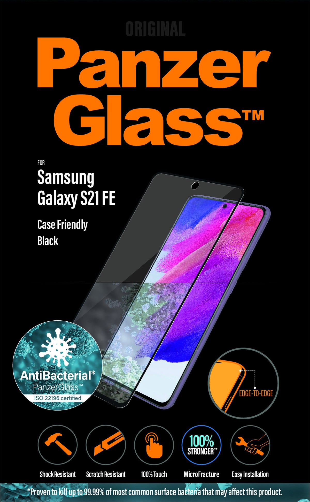 PanzerGlass ® Screen Protector Samsung Galaxy S21 FE Protection d'écran transparent 1 pièce(s) - vue 8