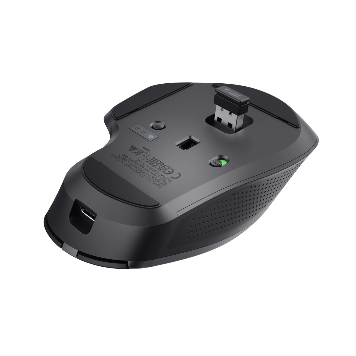 Trust Ozaa+ Souris de Bureau sans fil RF et Bluetooth, Optique 3200 DPI, pour Droitier