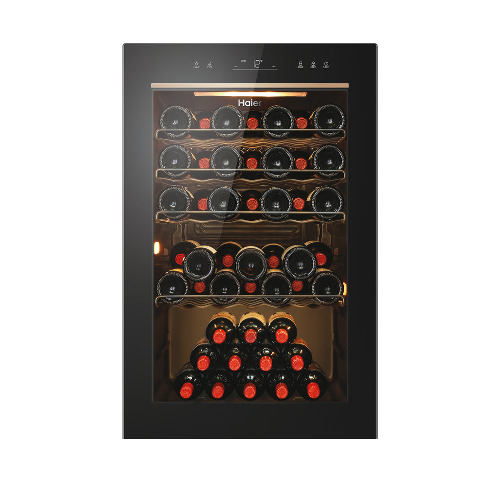 Haier Wine Bank 50 Serie 3 HWS49GAE Refroidisseur de vin compresseur Pose libre Noir 49 bouteille(s)