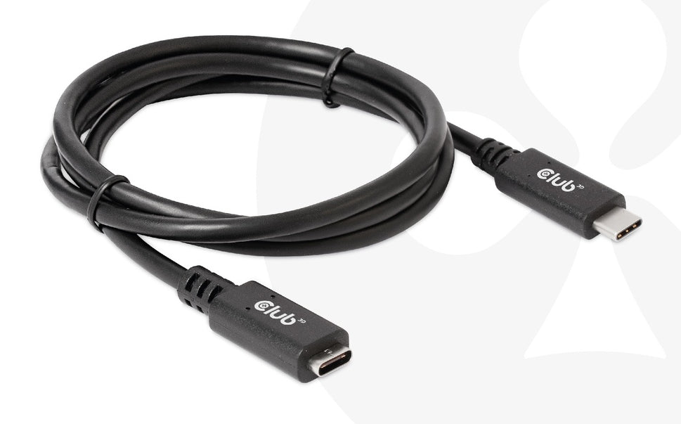 CLUB3D CAC-1531 câble USB 1 m USB C 2 x USB C 5 Gbit/s 60 W Noir