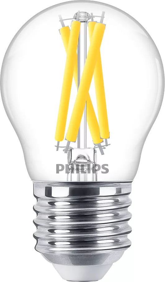 Philips Ampoule flamme transparente à filament 40W P45 E27