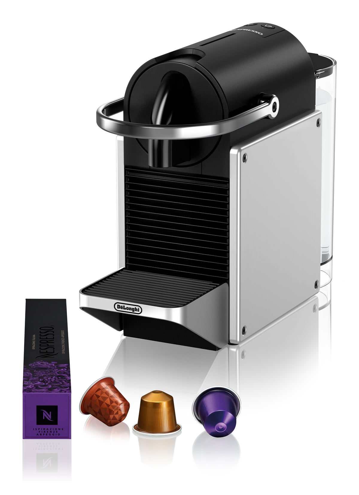 De’Longhi Pixie EN127.S Machine à café à capsules entièrement automatique, 1 L