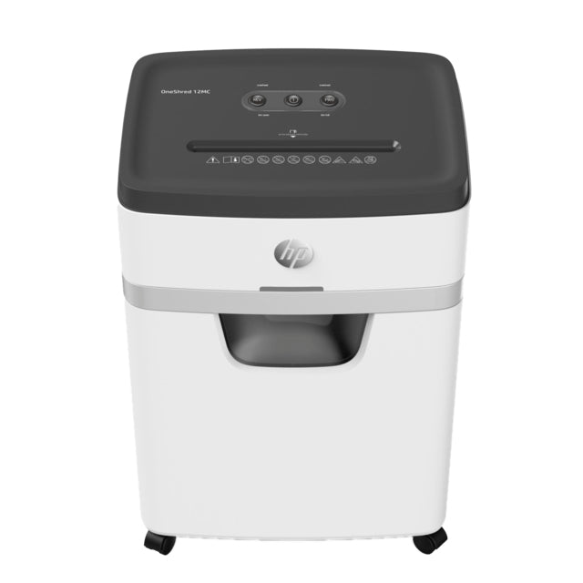 HP OneShred 12MC destructeur de papier Découpage par micro-broyage 65 dB 22 cm Blanc