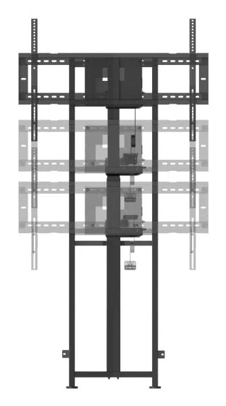 Viewsonic VB-STND-104 Support de Montage pour Écrans Numériques 55" à 86", Noir
