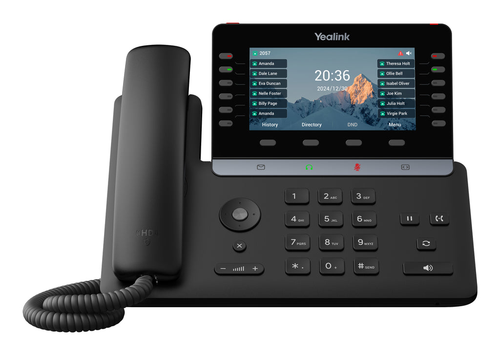 Yealink SIP-T85W Téléphone IP Prime avec Écran Couleur 5,5 Pouces, Wi-Fi 6 et Bluetooth 5.0