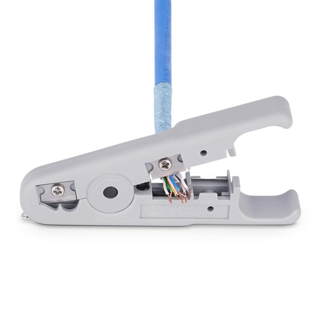 StarTech.com Pince à Dénuder et à Couper les Câbles Réseau, Pince à Dénuder Professionnelle pour Câbles UTP/FTP/STP/Coax, Dénudeur pour Câbles Réseau, Outil Rotatif pour Dénuder et Couper les Câbles