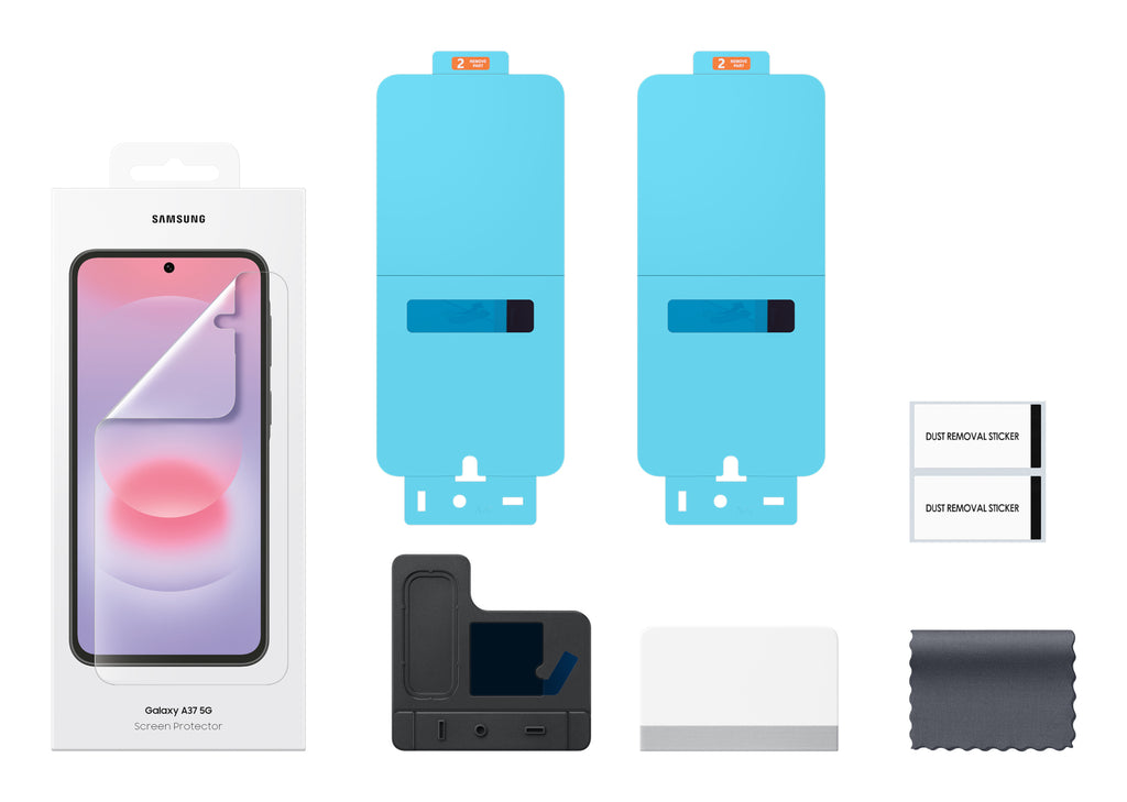 Protection d'Écran et Protection Arrière pour Samsung Galaxy A37 5G, Transparent, Lot de 2