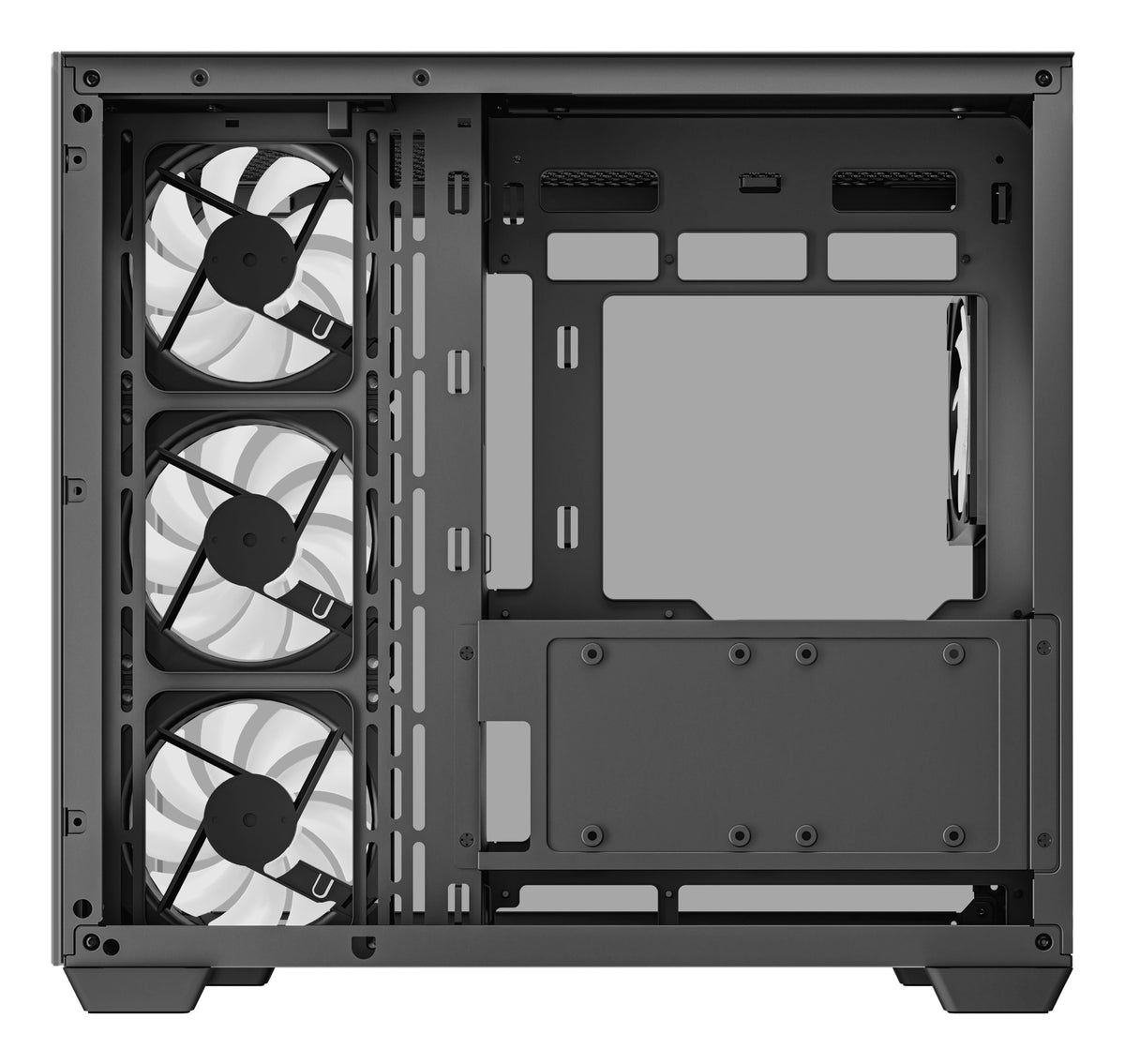 [AI generated title] Deepcool Cg530 Gaming Kabinet Med Rgb Belysning