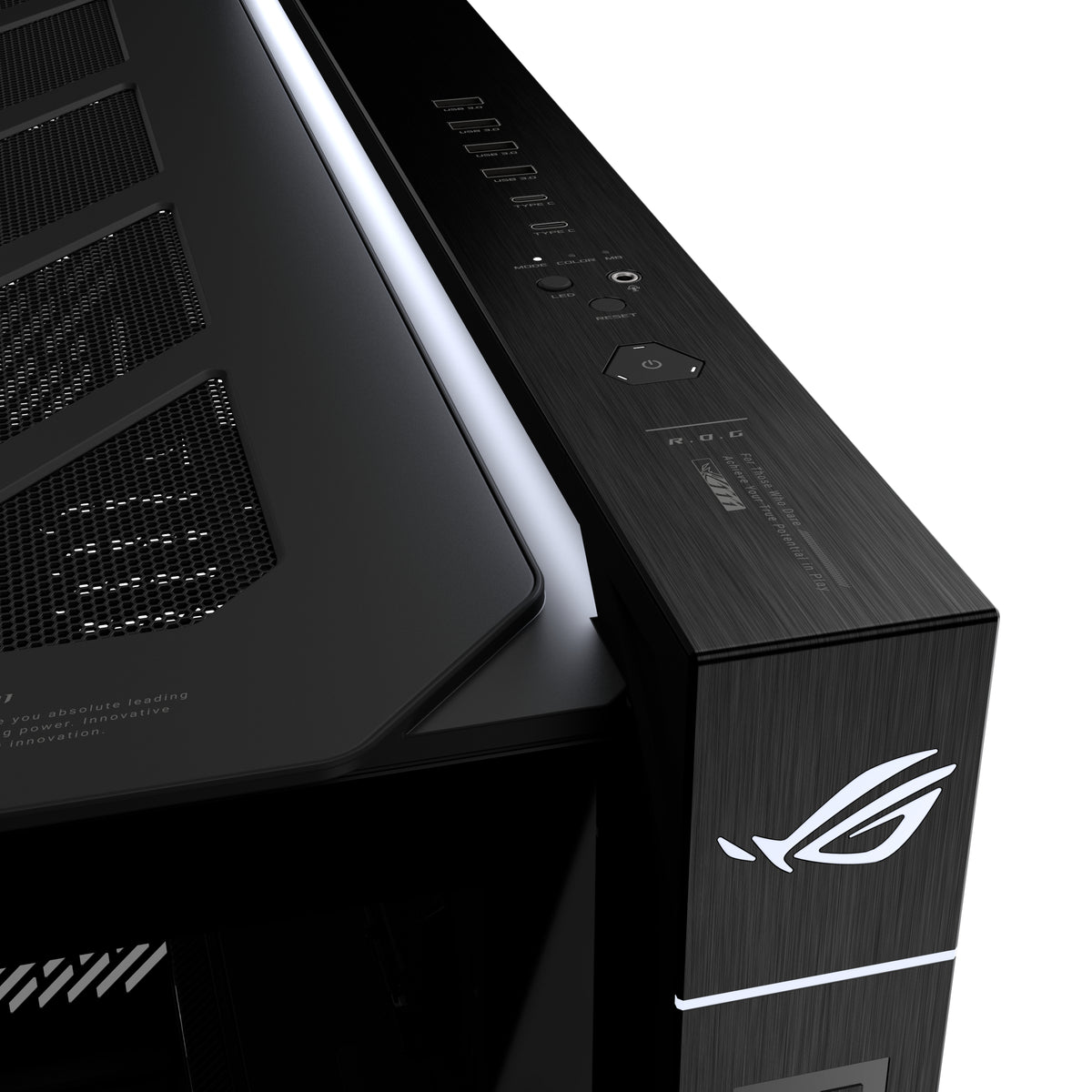 ASUS ROG Cronox ARGB Tower Udvidet ATX Sort - vue 6