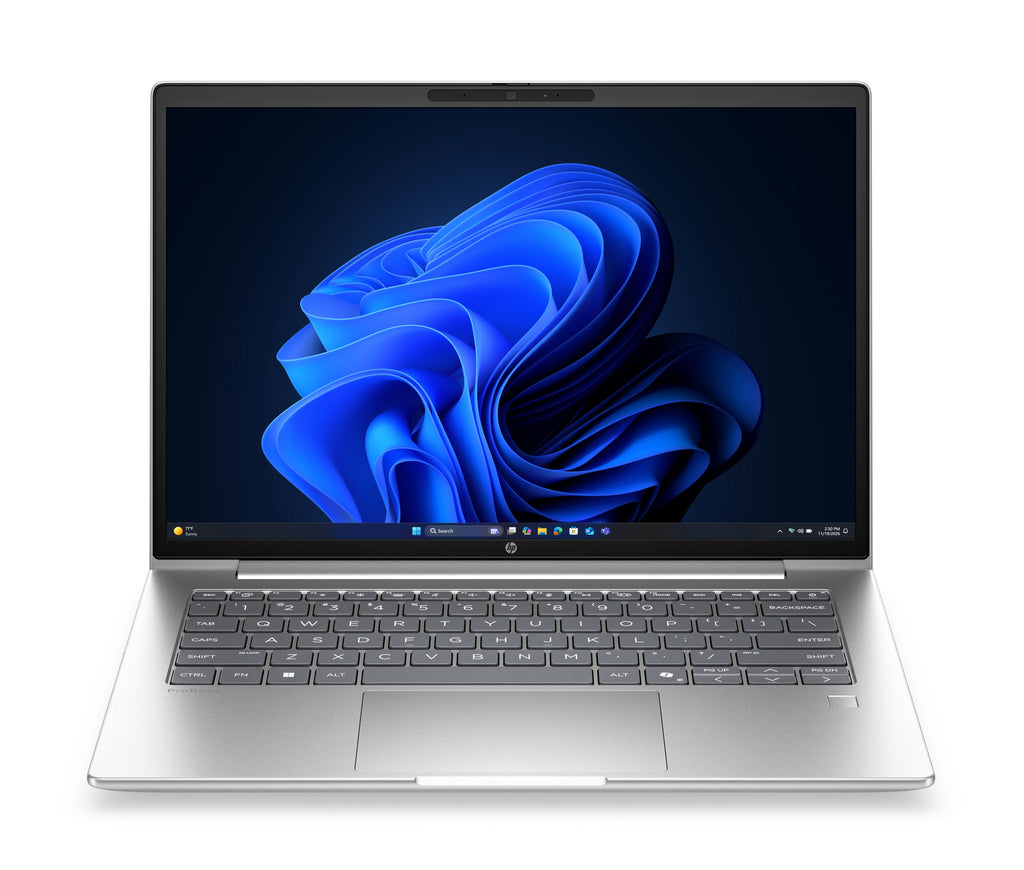 HP ProBook 4 G2a 14 AI AMD Ryzen 7 250 14inch WUXGA AG LED UWVA UMA Webcam 32GB LPDDR5X 512GB SSD be+BT 3C Batt FPS W11P
