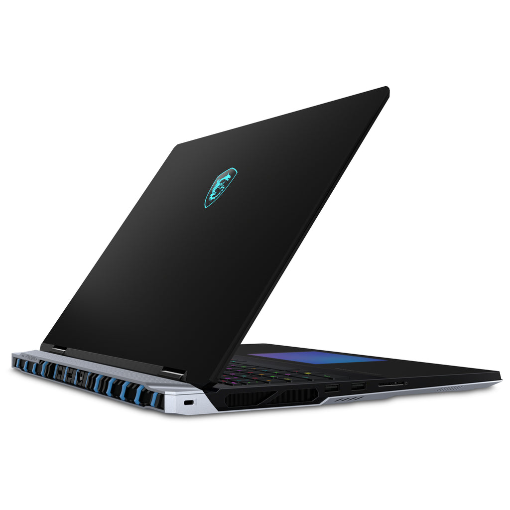 MSI Titan 18 HX AI A2XWJG-656 Intel Core Ultra 9 285HX Ordinateur portable 45,7 cm (18") UHD+ 64 Go DDR5-SDRAM 6 To SSD NVIDIA GeForce RTX 5090 Wi-Fi 7 (802.11be) Windows 11 Pro Noir