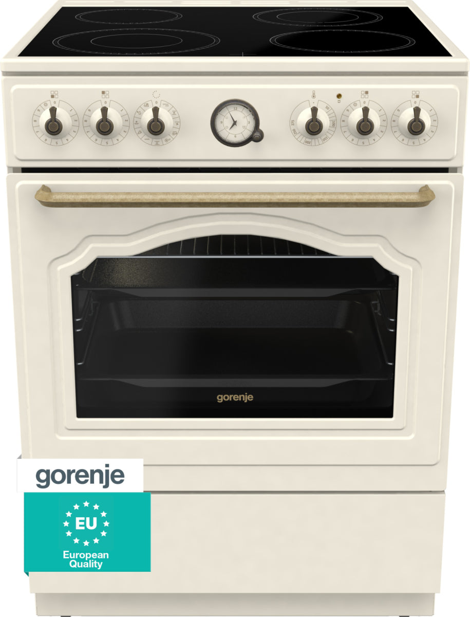 Gorenje GECS6B70CLI Cuisinière Céramique Beige
