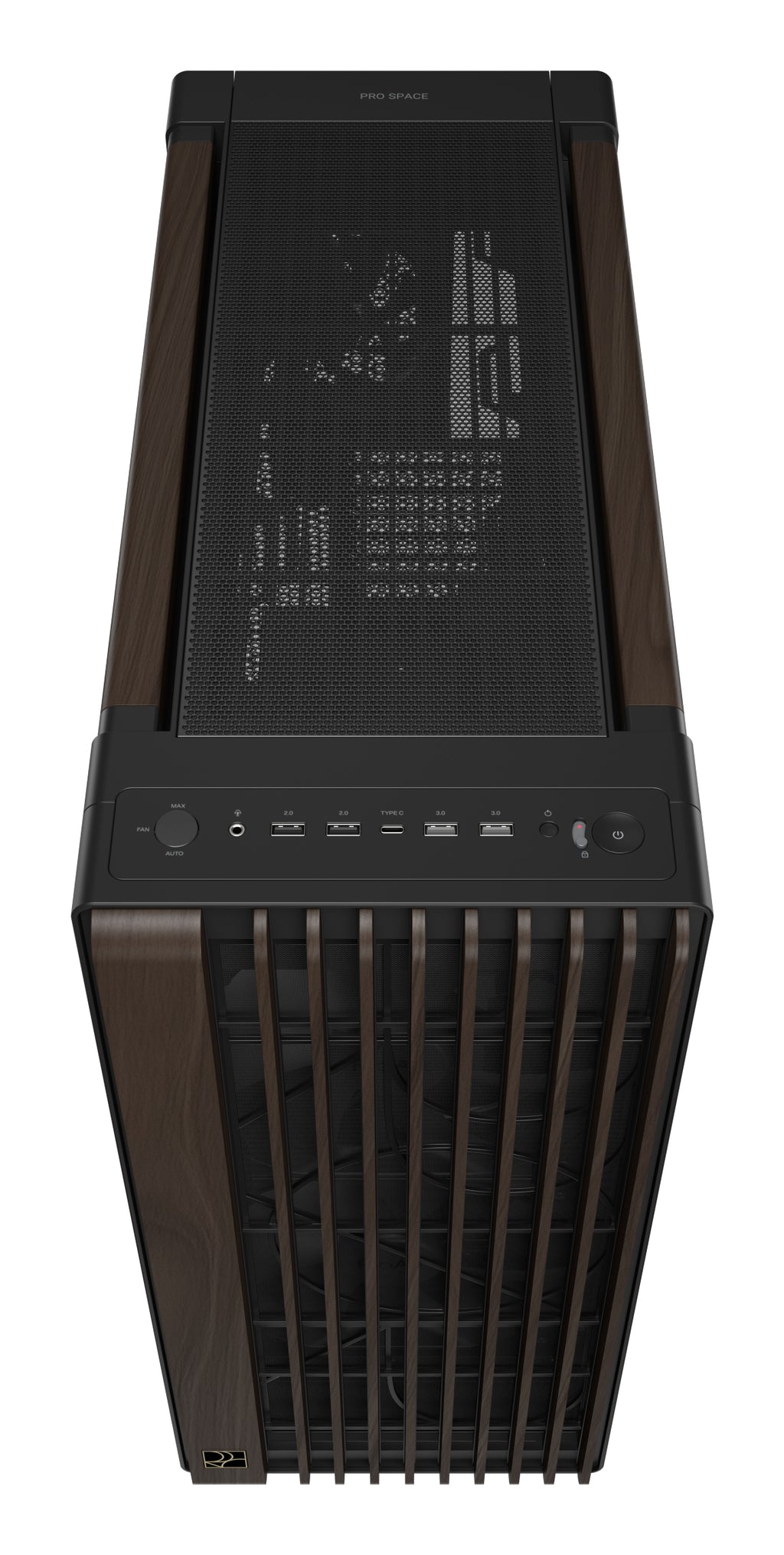 ASUS ProArt PA602 Wood Edition Modern Black - Metal Panel Midi Tower Noir, Bois