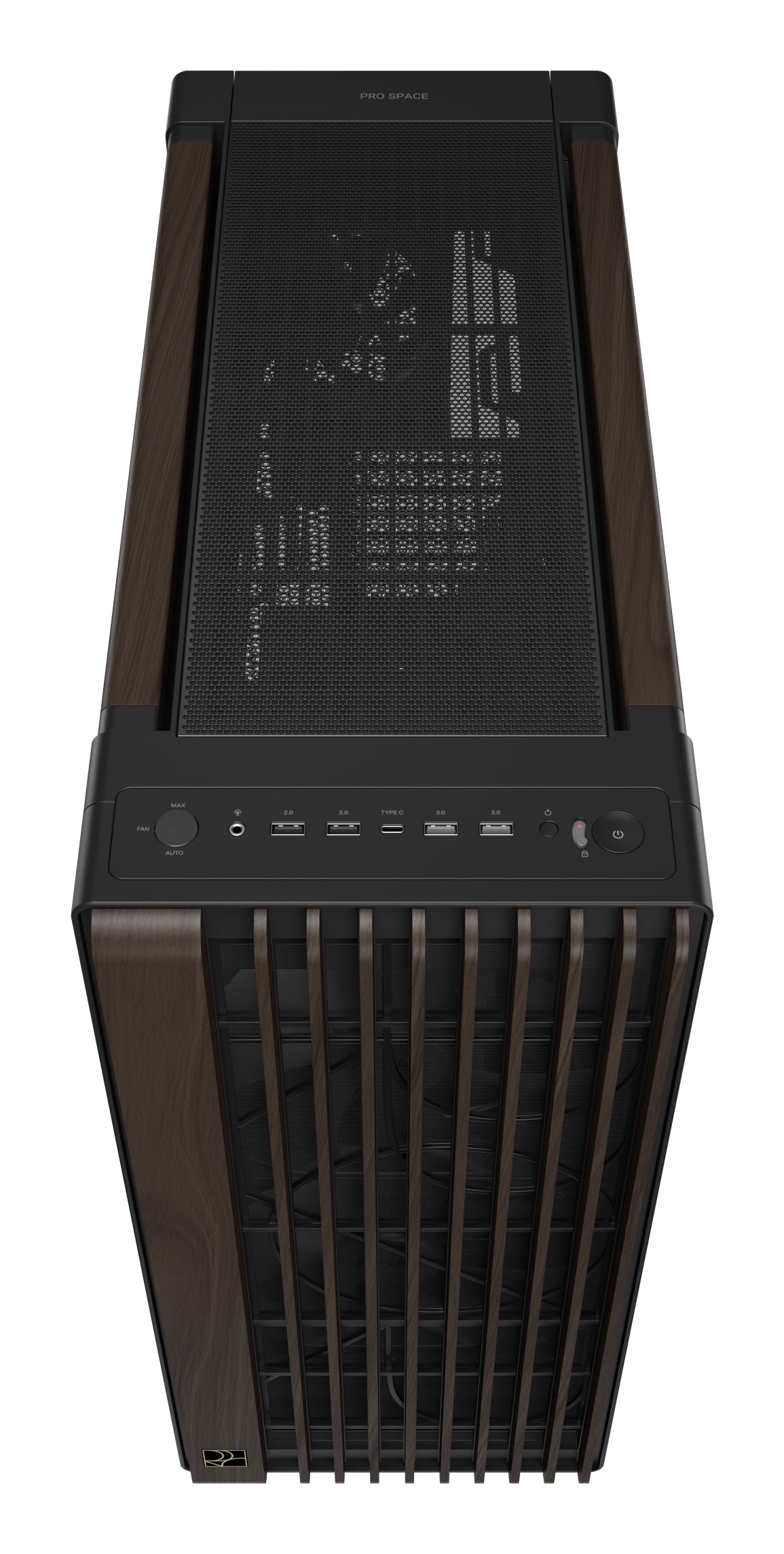 ASUS ProArt PA602 Wood Edition Modern Black - Metal Panel Midi Tower Noir, Bois