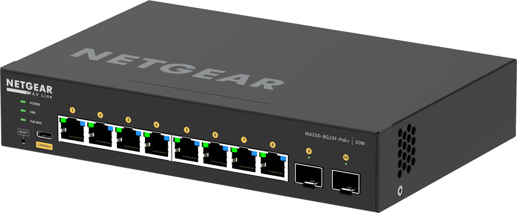 NETGEAR GSM4210PX Géré L2/L3 Gigabit Ethernet (10/100/1000) Connexion Ethernet, supportant l'alimentation via ce port (P