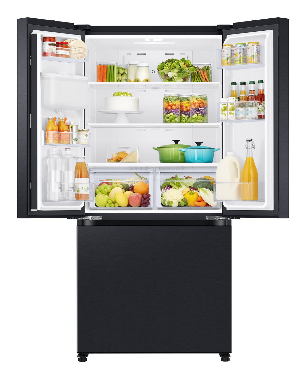 Samsung RF50C530EB1 Réfrigérateur Combiné Porte Française et Congélateur en Bas, Noir - vue 5