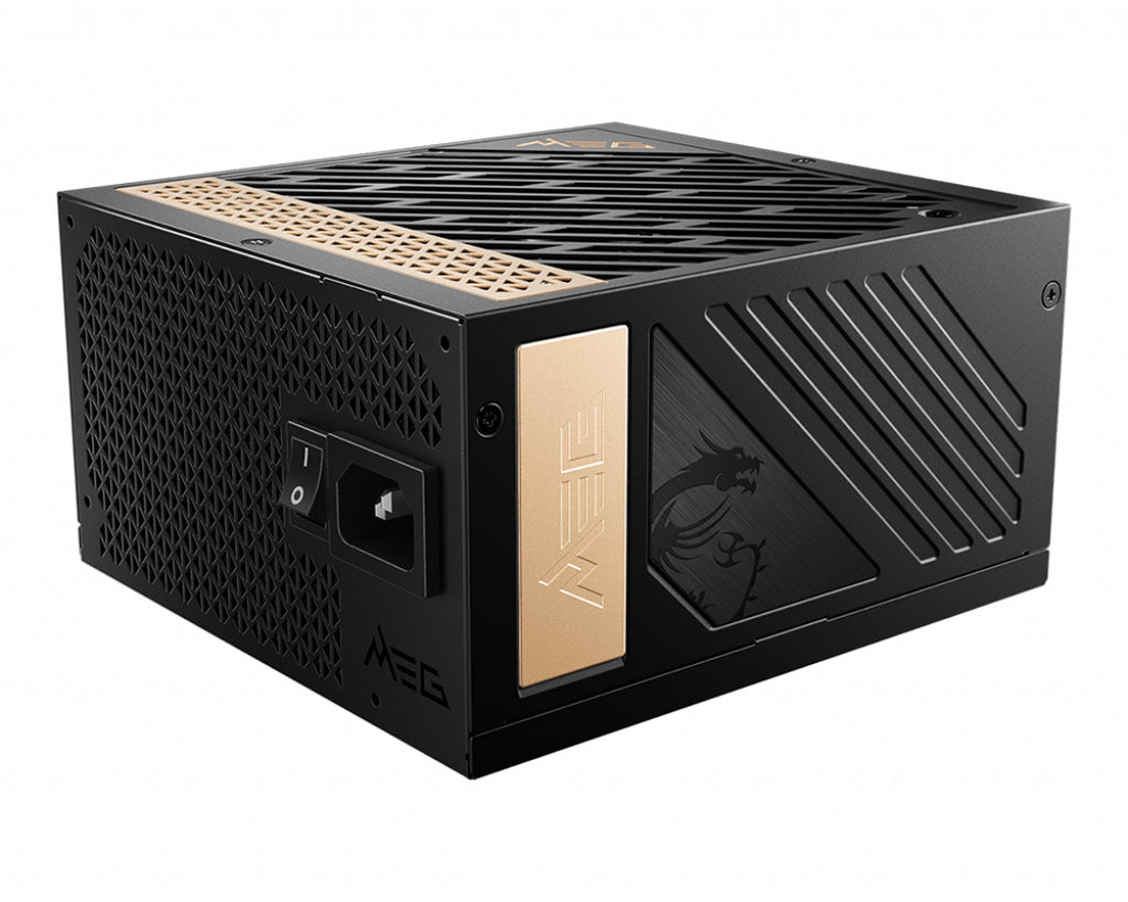 MSI MEG AI1300P PCIE5 unité d'alimentation d'énergie 1300 W 24-pin ATX ATX Noir - vue 3