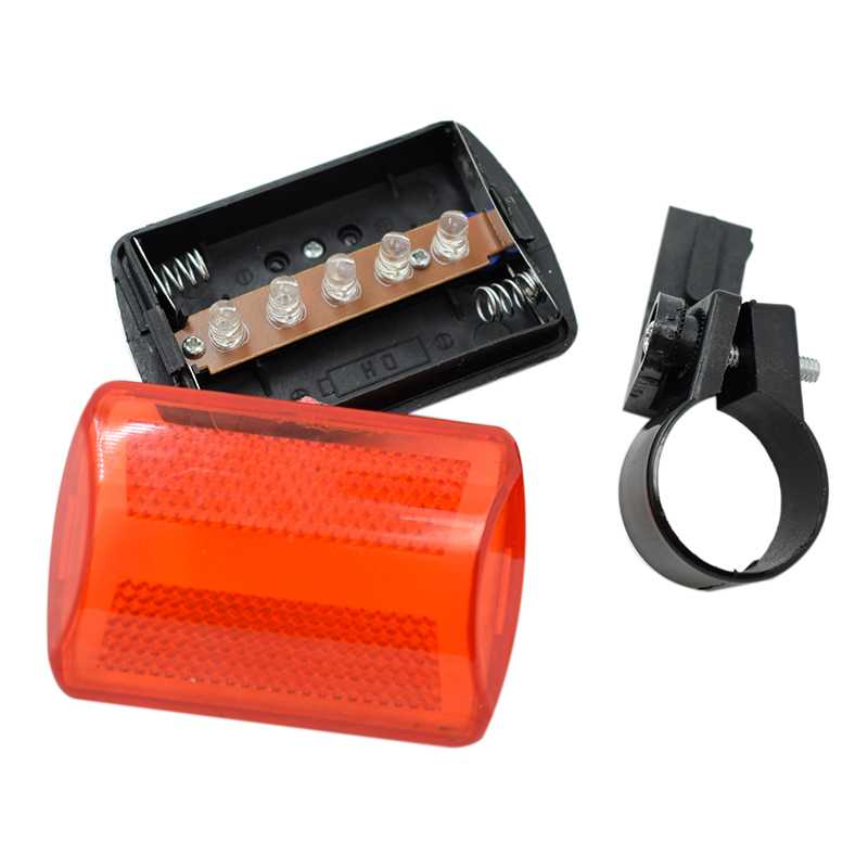 LAMPKA LED ROWEROWA NA TYŁ ŚWIATŁO DO ROWERU 5 LED