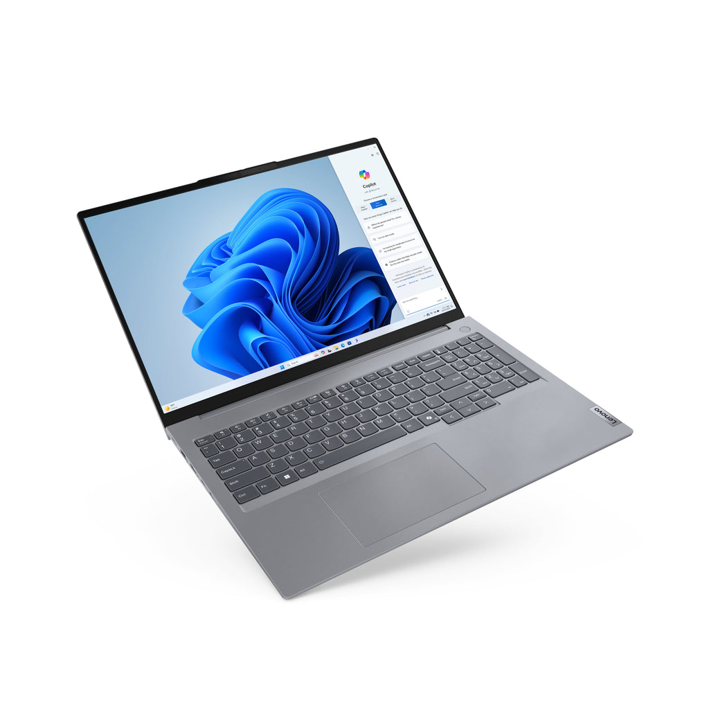 Lenovo ThinkBook 16 G7 ARP AMD Ryzen™ 5 7535HS Ordinateur portable 40,6 cm (16") WUXGA 16 Go DDR5-SDRAM 512 Go SSD Wi-Fi 6E (802.11ax) Windows 11 Pro Allemand Gris