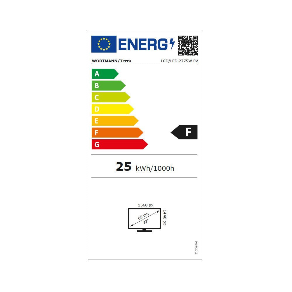 Écran PC Plat 27" (68,6 cm) Wide Quad HD 2560 x 1440 LED Noir