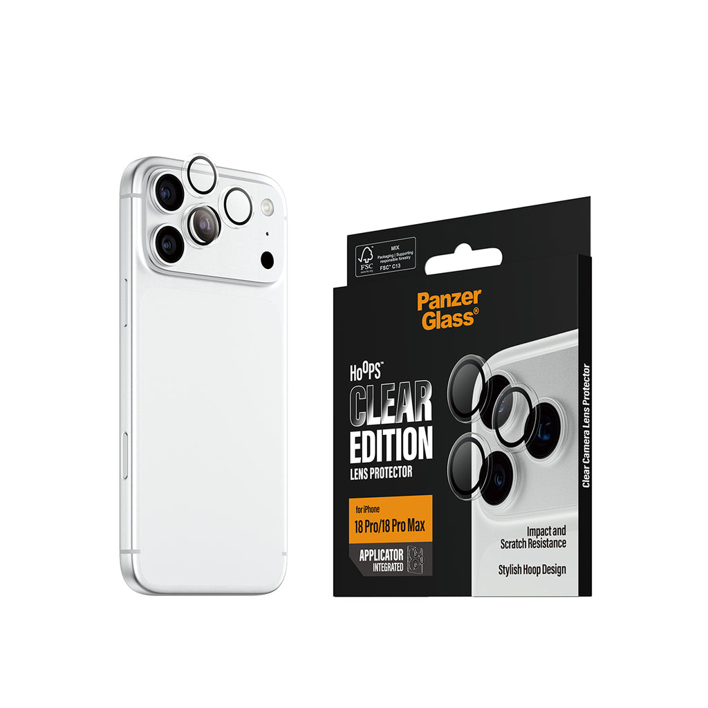 PanzerGlass ® Hoops® Camera Lens Protector Transparent iPhone 2026 Pro | 2026 Pro Max Protection d'écran transparent 1 p