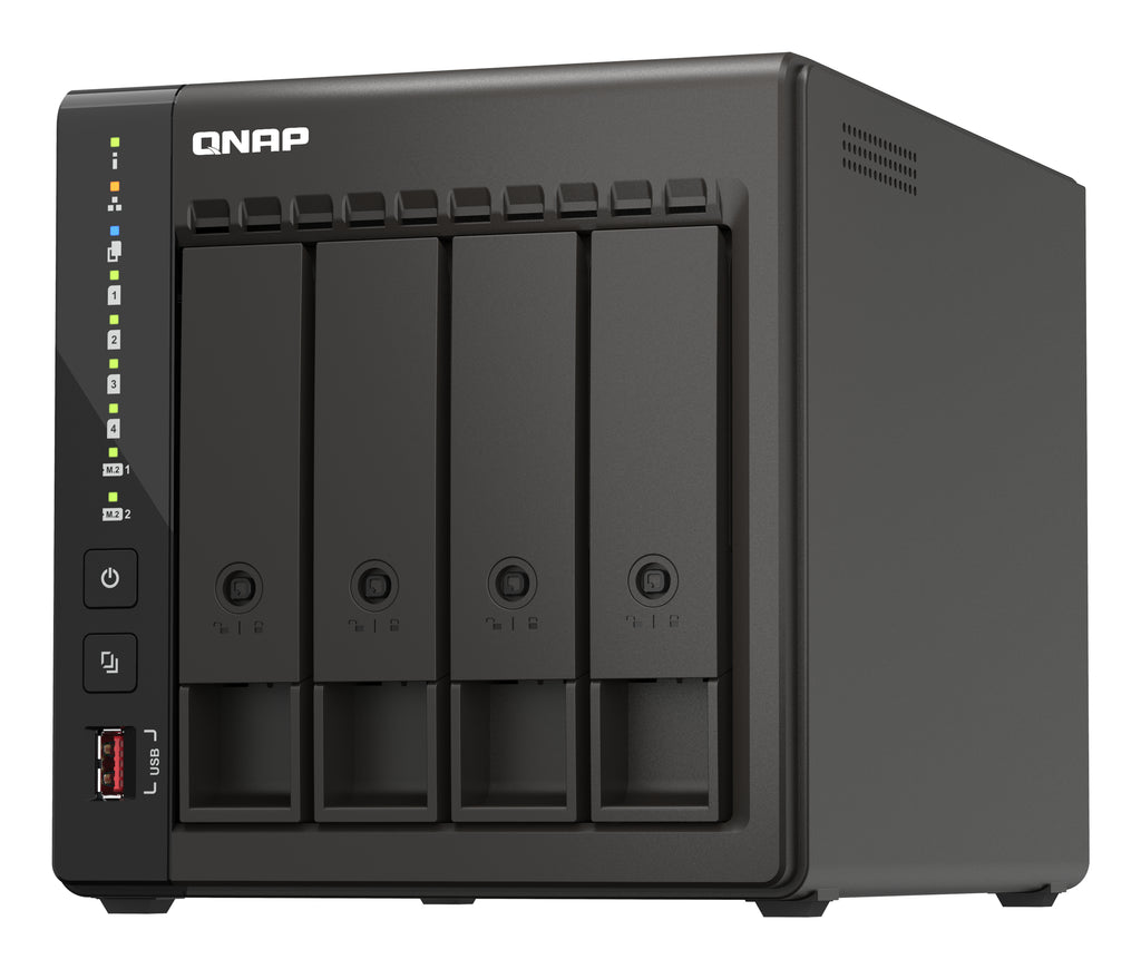 QNAP TS-453E NAS Tower Intel® Celeron® J6412 8 GB 0 TB QNAP QTS Nero