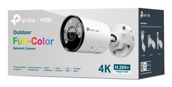 TP-Link INSIGHT S385 Caméra de Sécurité IP Extérieure Bullet 4K 8 MP