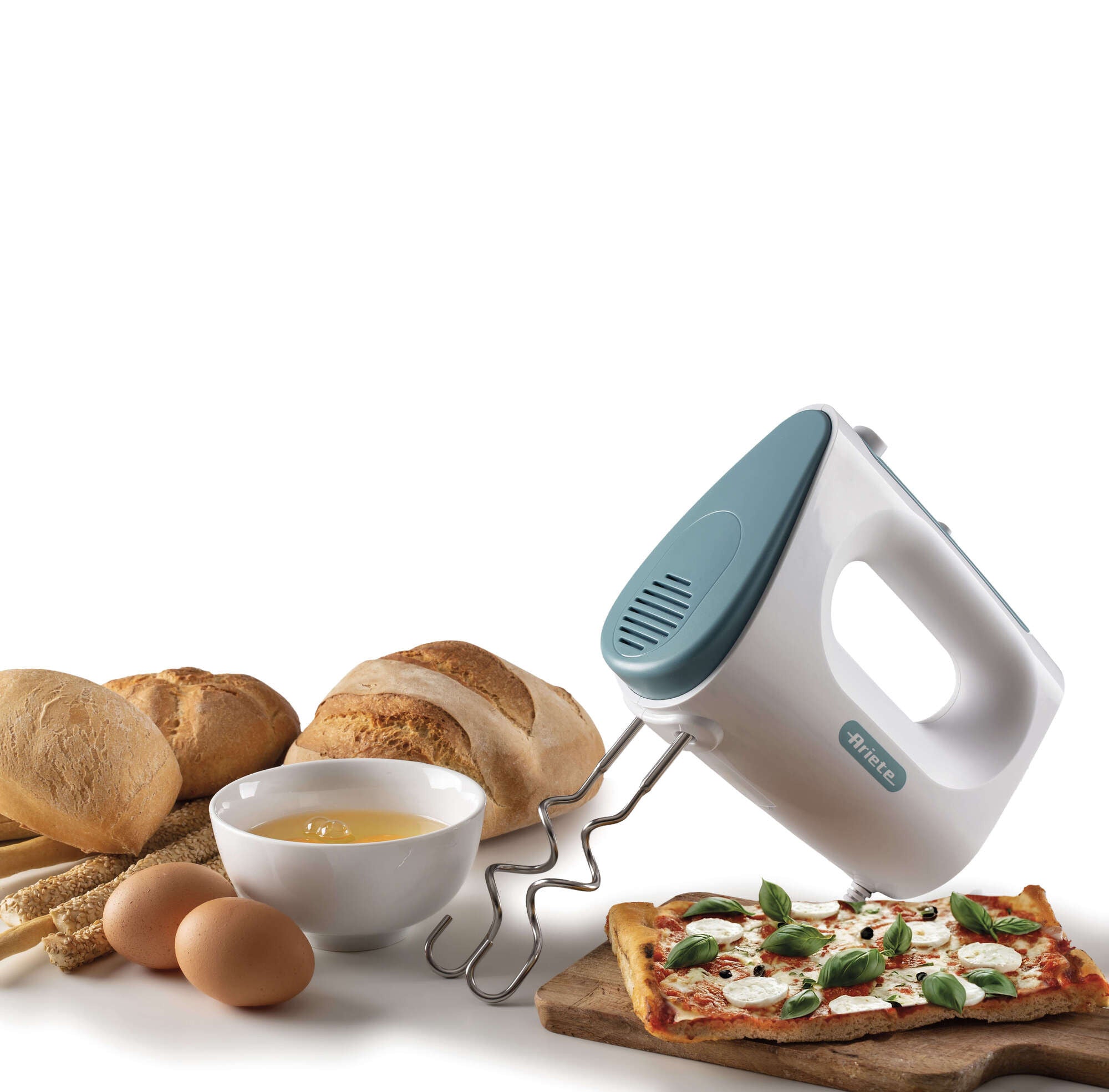 Ariete 1545/01 Batteur à main 450 W Blanc, Bleu clair