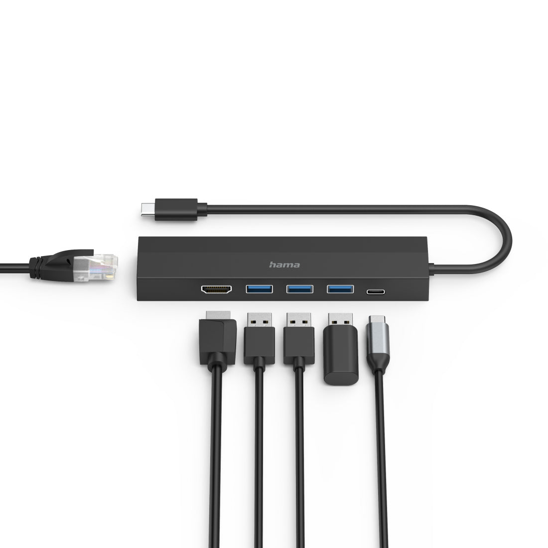 Hama Hub USB 3.2 Gen 1 Type-C 5000 Mbit/s Noir