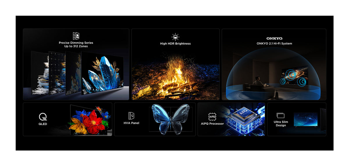 TCL C6KS 55C6KS TV 139,7 cm (55") 4K Ultra HD Smart TV Wifi Métallique